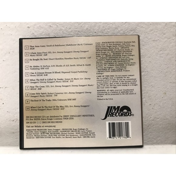 Then Jesus Came | Jimmy Swaggart CD, 2003, Jim Records Near Mint Ships Same Day - Picture 2 of 7